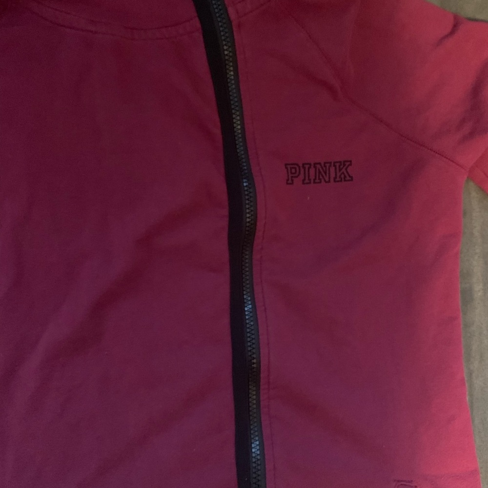 Pink Victoria Secret Zip Up Hoodie